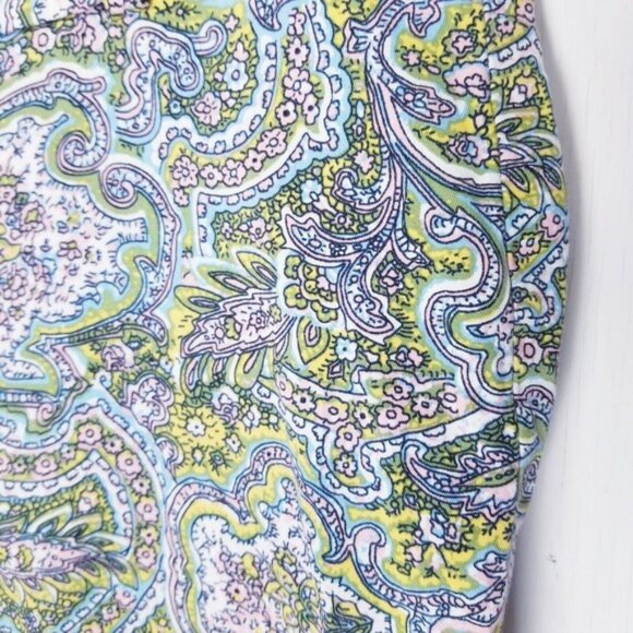 Ann Taylor Carnegie Crop Pants Women Size 8 Paisley Floral - Picture 8 of 14